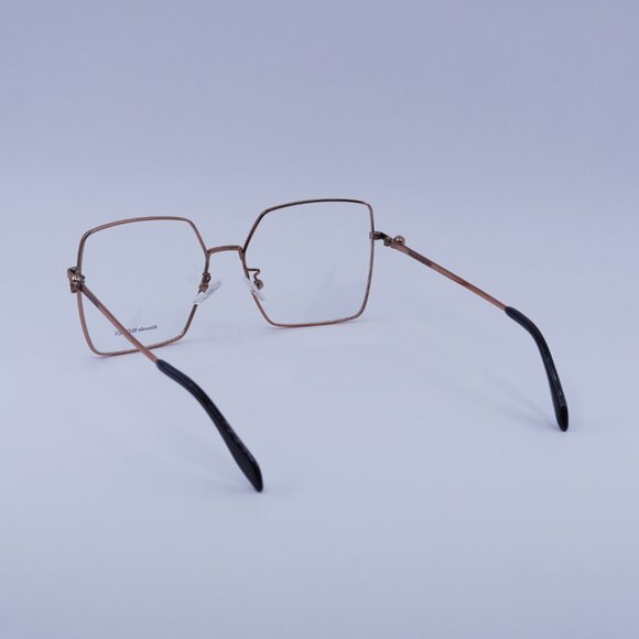 Alexander McQueen AM0276O 003 Eyeglasses Nude 57mm Square Frame - Picture 6 of 10